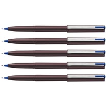 Lot de 5 stylos feutres d'écriture Pentel JM20 - Encre bleue