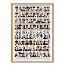 Affiche 50x70 cm - Gangster Movie characters - Olivier Bourdereau