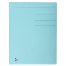 Chemise imprimée 3 rabats Forever® 280gm2 - Folio - Bleu clair - x 50 - Exacompta