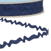 Bobine 25m serpentine asymétrique 8mm Bleu marine