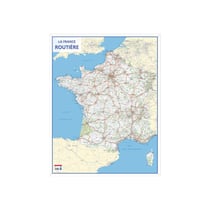 Carte murale - La France routière - Routes de France - 66x84,5cm - A suspendre