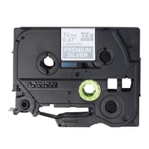 Cartouche ruban Etiqueteuse Brother 12mm Argenté TZe-PR935