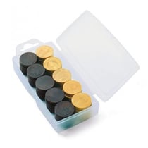 Boite 40 pions de dames en bois pour damier - jeujura - 8985 - accessoire jeu de societe