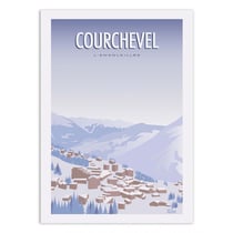 Affiche 30x40 cm - Courchevel - Turo