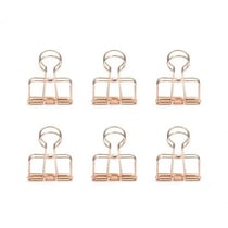 Pinces double-clip x 6 - cuivré
