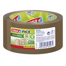 Ruban adhésif emballage écologique 100% recyclé Tesa havane 66m x 50mm