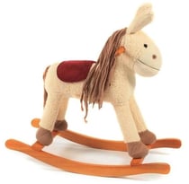 Ane à bascule sonore : jimmy - cheval - peluche - bayer - chic 2000 - 40401 - animal à bascule