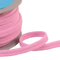 Bobine 20m double cordon fils 10mm rose clair