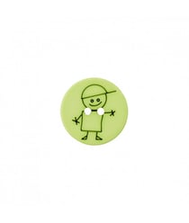 Carte de 3 boutons Garçon polyester 15mm - Prym Vert Clair