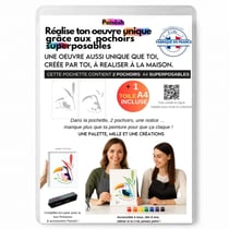 Peinture aux pochoirs Panash débutant enfants et adultes - Toucan en 2 pochoirs