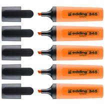Surligneur pointe biseau 2-5 mm - EDDING - Orange - Lot de 5