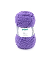 Fil à tricoter LISA PREMIUM UNI - Grundl 43 Violet