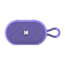 Kodak Enceinte Portable Sans Fil PWS-2284 - Étanche IPX7, Bluetooth, 6W RMS, TWS Stéréo, Batterie 1500mAh, Autonomie 10-12h, Fonction Mains Libres, Sangle Silicone, Câble Type-C Inclus - Violet