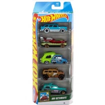 Pack de 5 véhicules hot wheels : hw getaways - mattel - jbj77 - set voitures miniatures