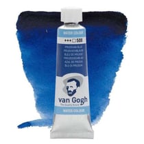 Tube 10 ml - Peinture aquarelle Van Gogh - Bleu de Prusse n°508 - Fine - Transparent