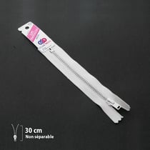 Fermeture éclair jupe Z12 - Non séparable métallique 4mm - 30 cm