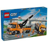LEGO City - Le remorqueur avec grue pour poids lourd 60467