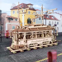Puzzle 3D Tramway - Kit DIY Maquette à construire en bois