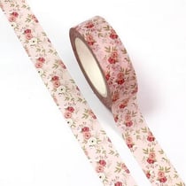 Washi masking Tape ruban adhésif scrapbooking décoration 1,5 x 9 m PETITE ROSE
