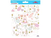 Autocollants - Baby-shower - Naissance - Paillettes