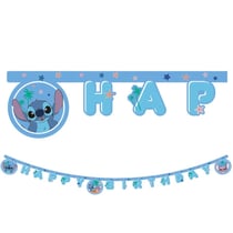 Guirlande Lettres Happy Birthday Stitch