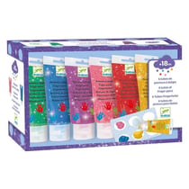 Tubes de peinture à doigts Paillettes - Djeco