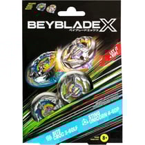Coffret pack toupie beyblade x : croc 3-60lf et sting unicorn 4-60p - type attaque et équilibre - dual pack - hasbro g0199
