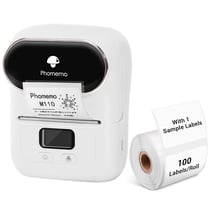Mini Imprimante Bluetooth Portable Sans Encre Pour Étiquettes Rapides Et Faciles Blanc YONIS
