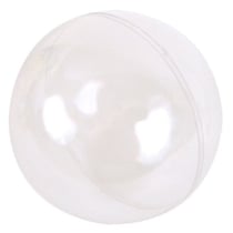 LOT 5 BOULES PLASTIQUE CRISTAL FILMEES - 100