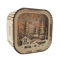 Enceinte Bluetooth Bois Ambiance Lumineuse Son Cristallin Compacte YONIS