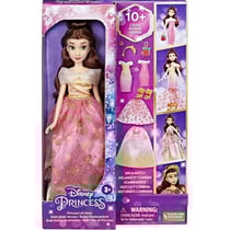 Coffret poupee belle multi tenues + accesoires - disney princess belle et la bete - hasbro - f4625