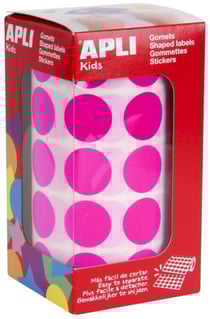 Gommettes rouleau Rond Ø 20 mm fuschia x 1 770