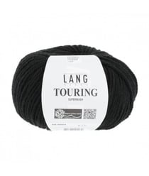Pelote de laine à tricoter TOURING - Lang Yarns 04 Noir