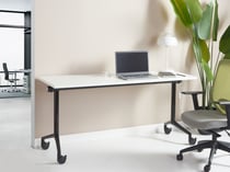 Bureau pliable Panneau de particules mélaminé (MFC) Blanc CAVI - Beliani