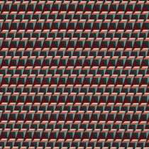 Tissu Popeline de Viscose extensible Triangles 3D sur fond Bordeaux