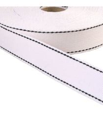 Sangle point sellier 30mm blanc au mètre