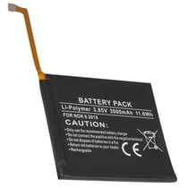 Avizar Batterie Li-Polymer 3,85V pour Nokia 6 2018 3000mAh Noir