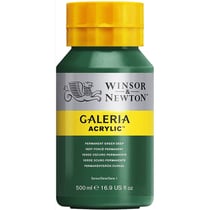 Peinture Acrylique en pot vert foncé permanent 500ml - Winsor & Newton