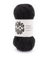 Fil Pingo Raphia Like de Pingouin : Un Must-Have pour Vos Projets de Décoration et d'Accessoires Noir