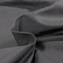 Tissu Coton uni Gris anthracite profond