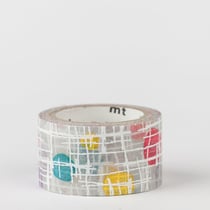 Masking tape mt fab - lignes & ronds - maru to sen - 3 m x 20mm