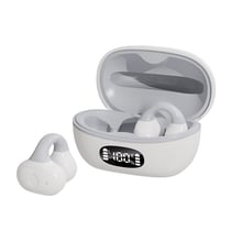 Ecouteurs Bluetooth Blancs Gris Étanches Avec Écran Et Réduction De Bruit Blanc YONIS