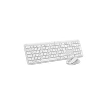 Ensemble clavier Azerty et souris sans fil MK950 Signature Slim Blanc cassé