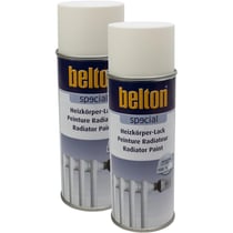 Lot 2 sprays de peinture - Blanc crème - Pour radiateur - Jusqu'à 120°C - Belton - 400ml
