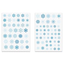 MégaCréa DIY - Gommettes de Noël Flocons de neige 1,7 à 2,8 cm 92 pièces