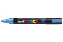 Lot de 12 marqueurs peinture POSCA PC5M - Pointe conique moyenne 1,8 - 2,5 mm - Bleu métal