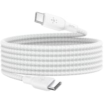 Belkin Câble USB-C vers USB-C 100W Nylon Tressé 2 mètres Blanc