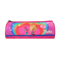 Trousse scolaire ronde Les Trolls Rose - BAGTROTTER