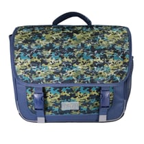 Cartable Scolaire Primaire 38cm Phileas - Requins Bleu Marine 2 Compartiments - Bagtrotter