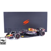 Voiture miniature de collection - SPARK - RED BULL RB18 - Échelle 1/18 - Vainqueur Miami GP 2022 - Bleu/Rouge/Jaune
